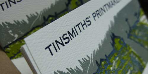 Three Colour Letterpress Print