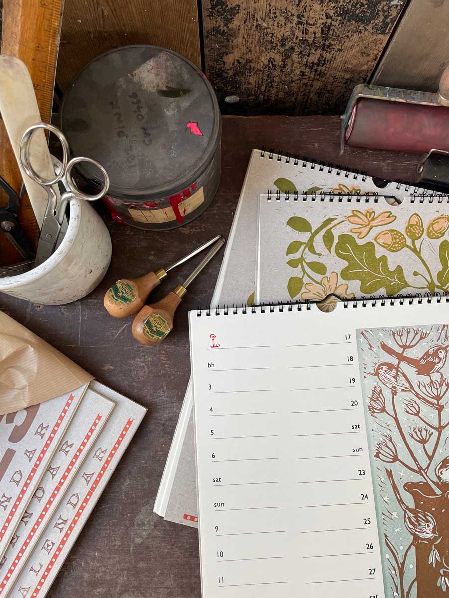 Tinsmiths Letterpress Calendar 2023
