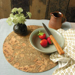 Large Round Cork Placemat