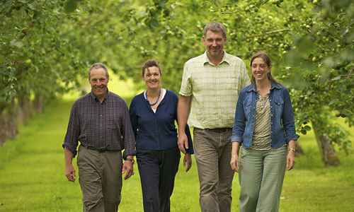 Days and Staniers Walking in the Orchards