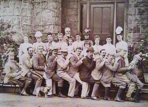 A house party at Glanusk, in the early 1800's A house party at Glanusk, in the early 1800's