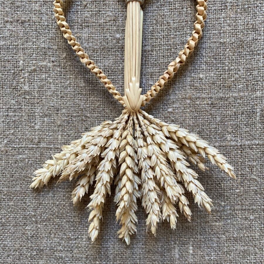 Corn Dolly Carol Partridge Wheat weaver Tinsmiths Ledbury