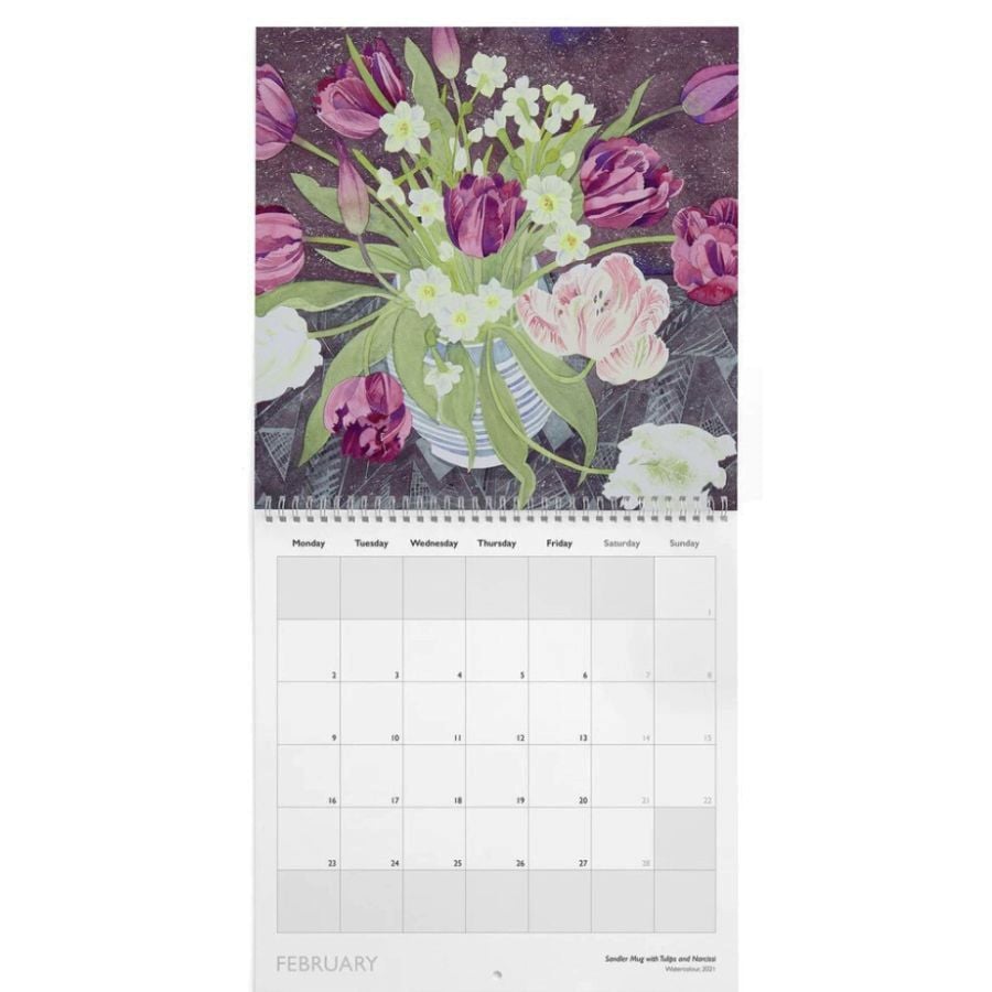 Angie Lewin 2026 Watercolour Wall Calendar Tinsmiths Ledbury