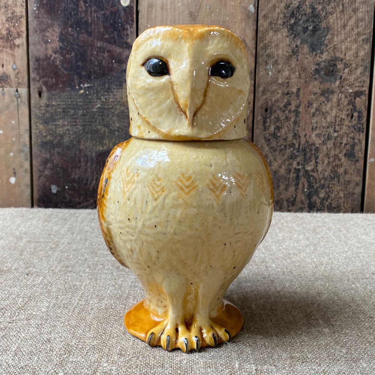 Carole Glover Owl Jug - Barn Owl Large CGLO1 - Image 5