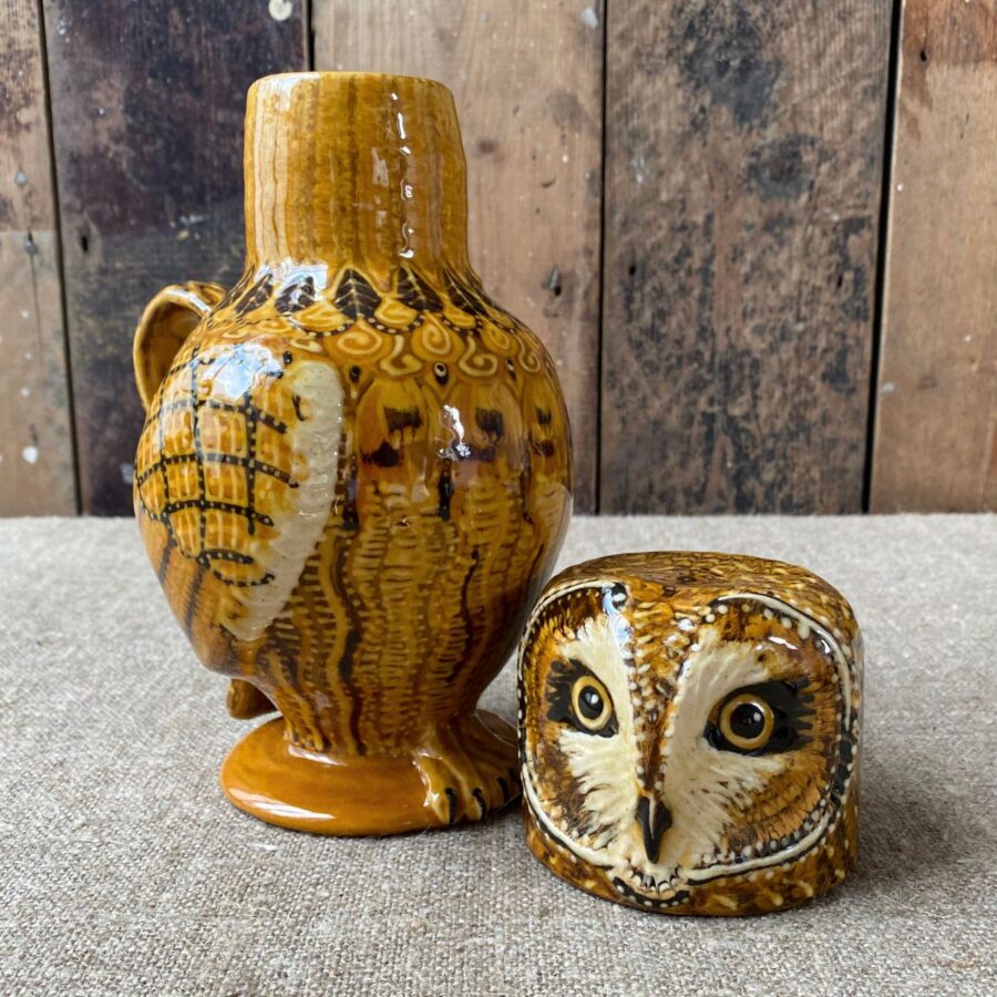 Carole Glover Owl Jug - Short Ear Owl Large CGLO5 - Image 2