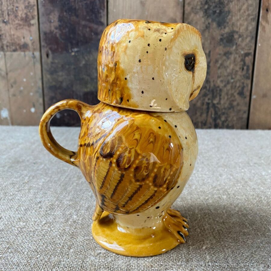 Carole Glover Owl Jug - Barn Owl Small CGSO4 - Image 5