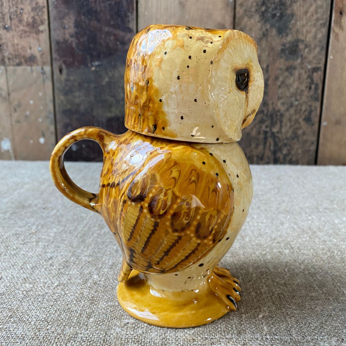 Carole Glover Owl Jug - Barn Owl Small CGSO4 - Image 5