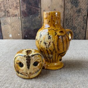 Carole Glover Owl Jug - Short Ear Owl Small CGSO8 - Image 2