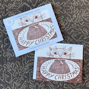 Christmas Card Pack - Christmas Cat - Image 3