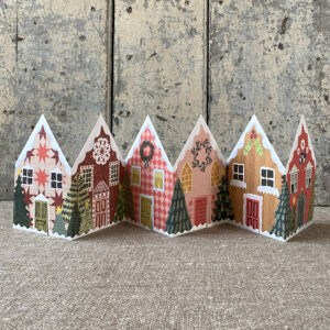 Christmas Houses Concertina Card - Image 2