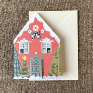 Christmas House Concertina Card Hadley Paper Goods Tinsmiths