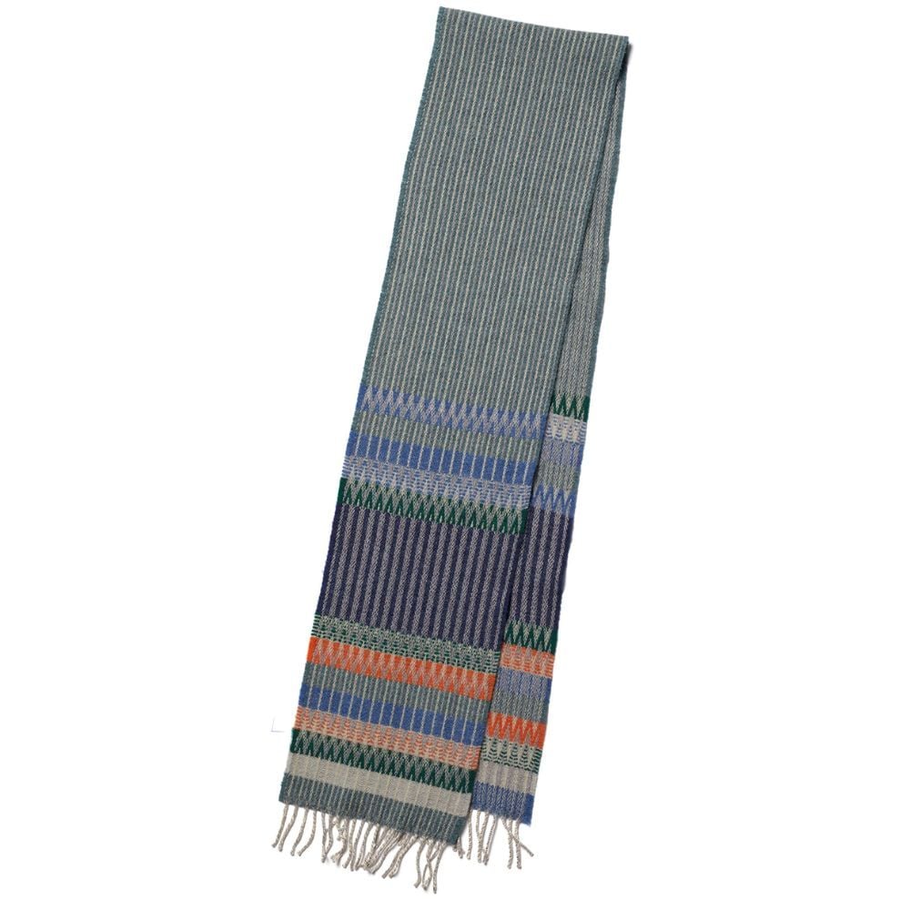 Lambswool Scarf - Edera Mid Blue - Image 5
