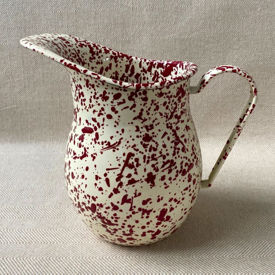Enamelware Pitcher Splatterware Crow Canyon Tinsmiths Ledbury