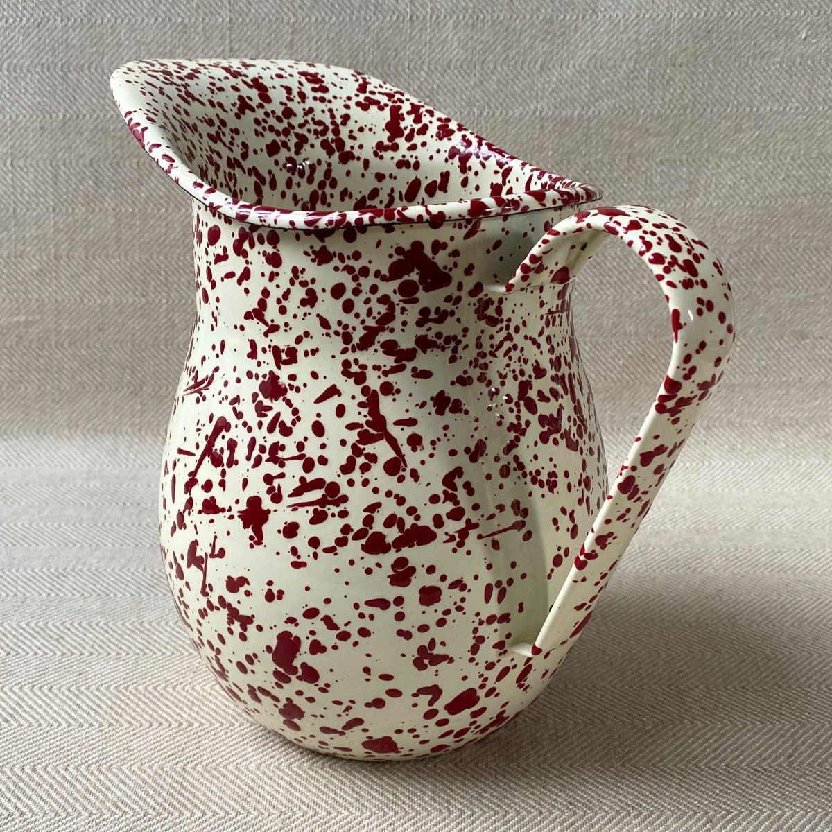 Enamelware Pitcher Splatterware Crow Canyon Tinsmiths Ledbury