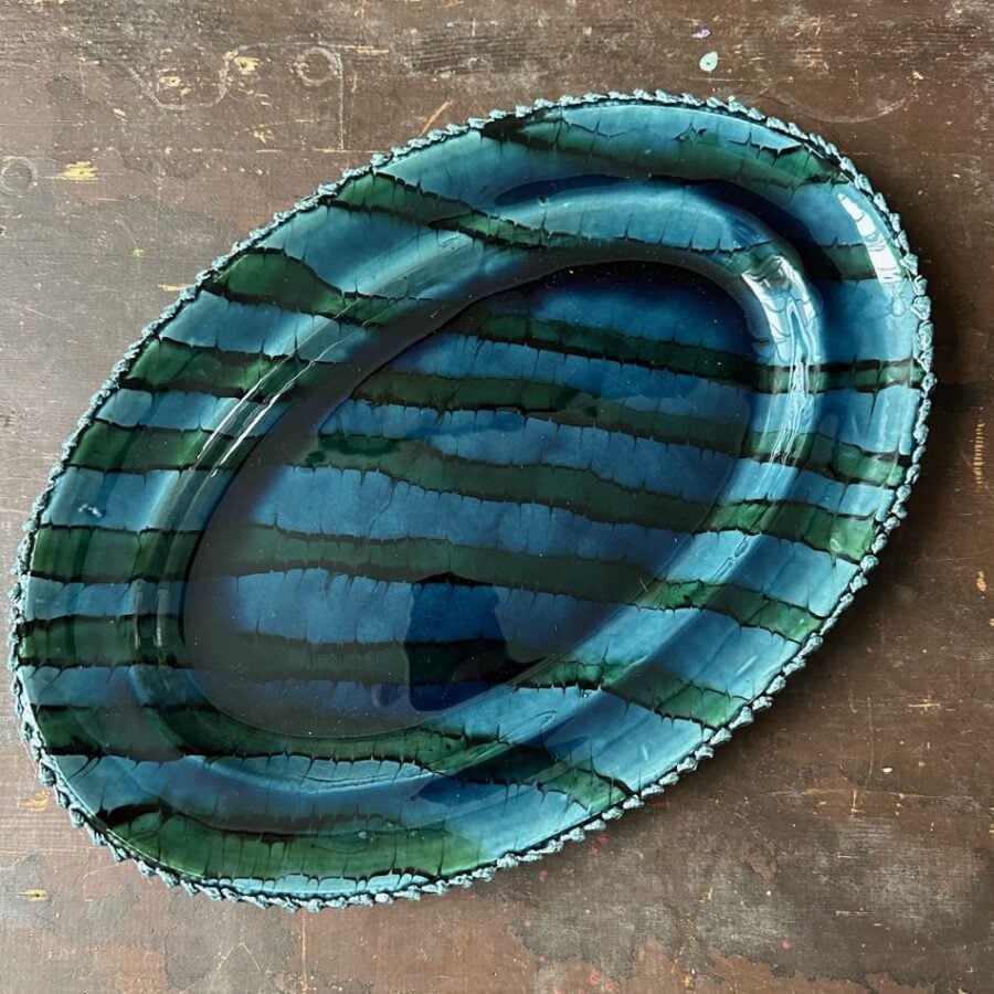 Sophy Mackeith Feathered Platter SMPF3