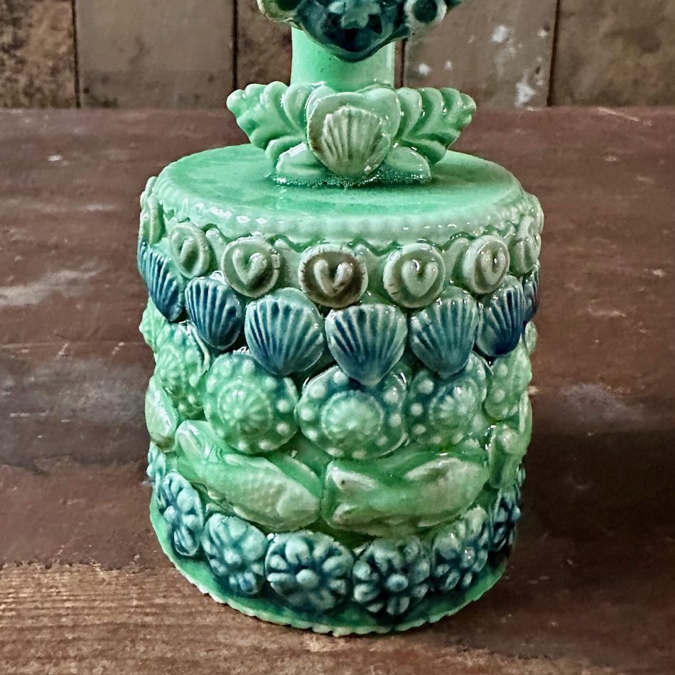 French Pottery Candlestick