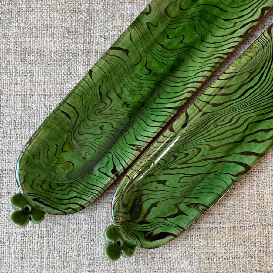 Patia Davis Long Oval Platter - Green PTLS2 - Image 3