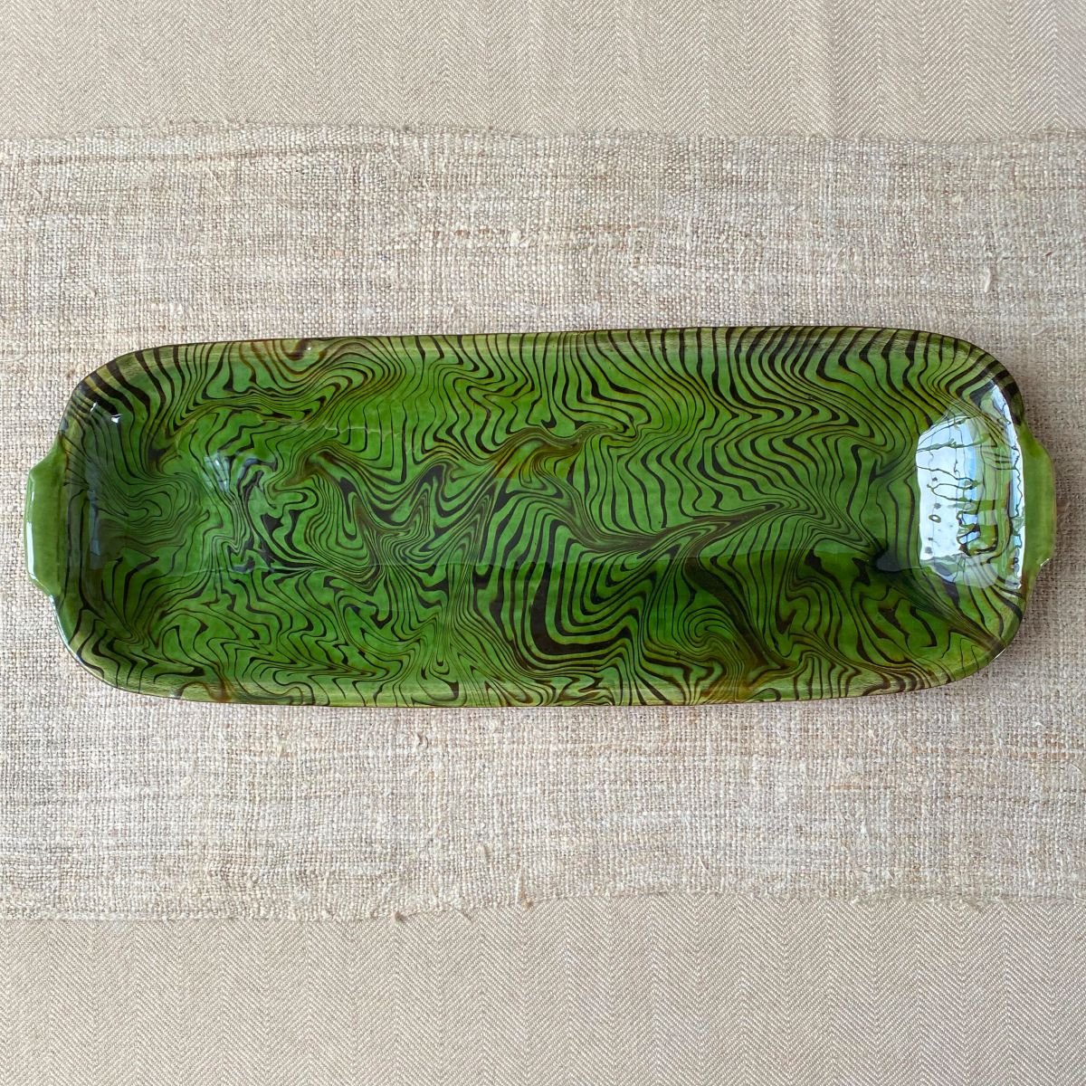 Patia Davis Wide Platter - Green PTWO - Image 2