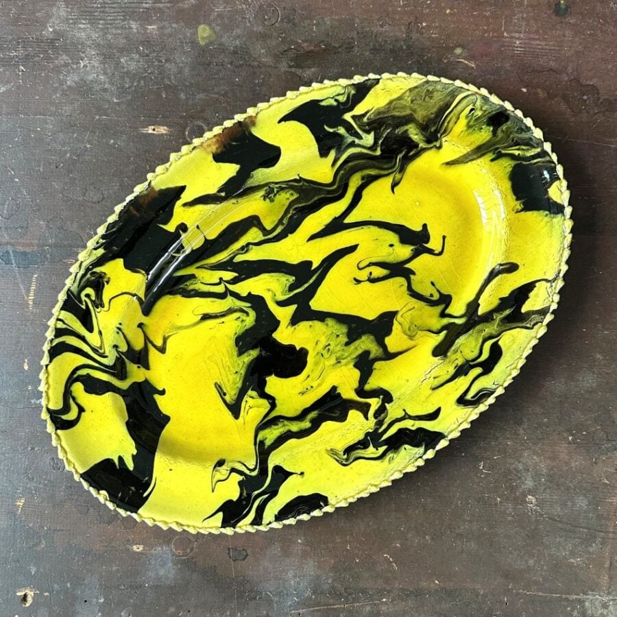 French Marbled Pottery