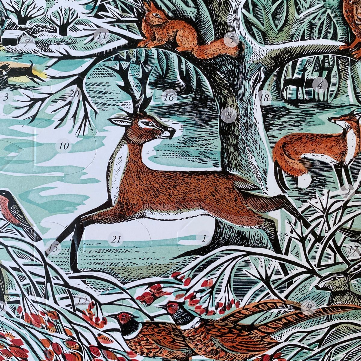 Angela Harding Advent Card Tinsmiths ledbury