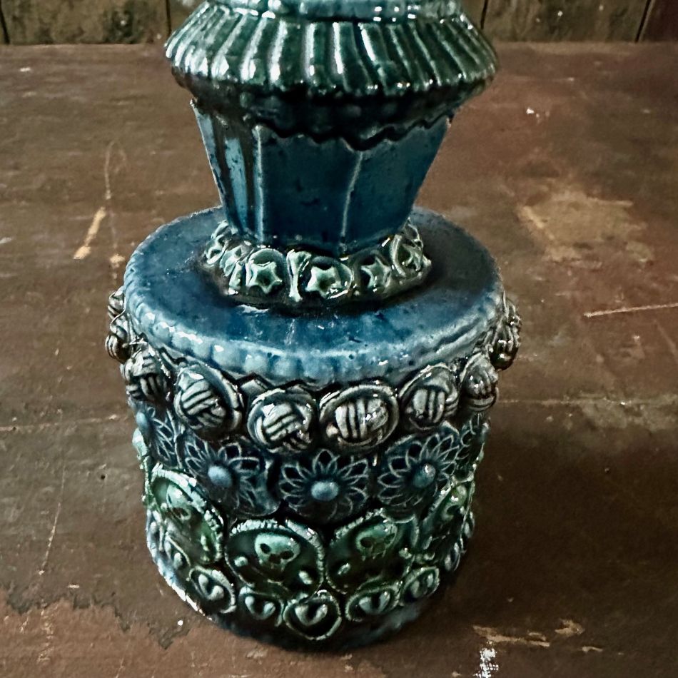 Inkwell Candlestick Skull SMICS3 - Image 3