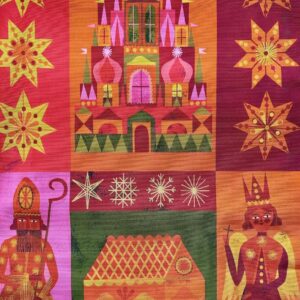 Marion Elliot Tea Towel - Folk Christmas - Image 2