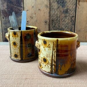 Russell Kingston Utensil Pot - Ochre RKUO