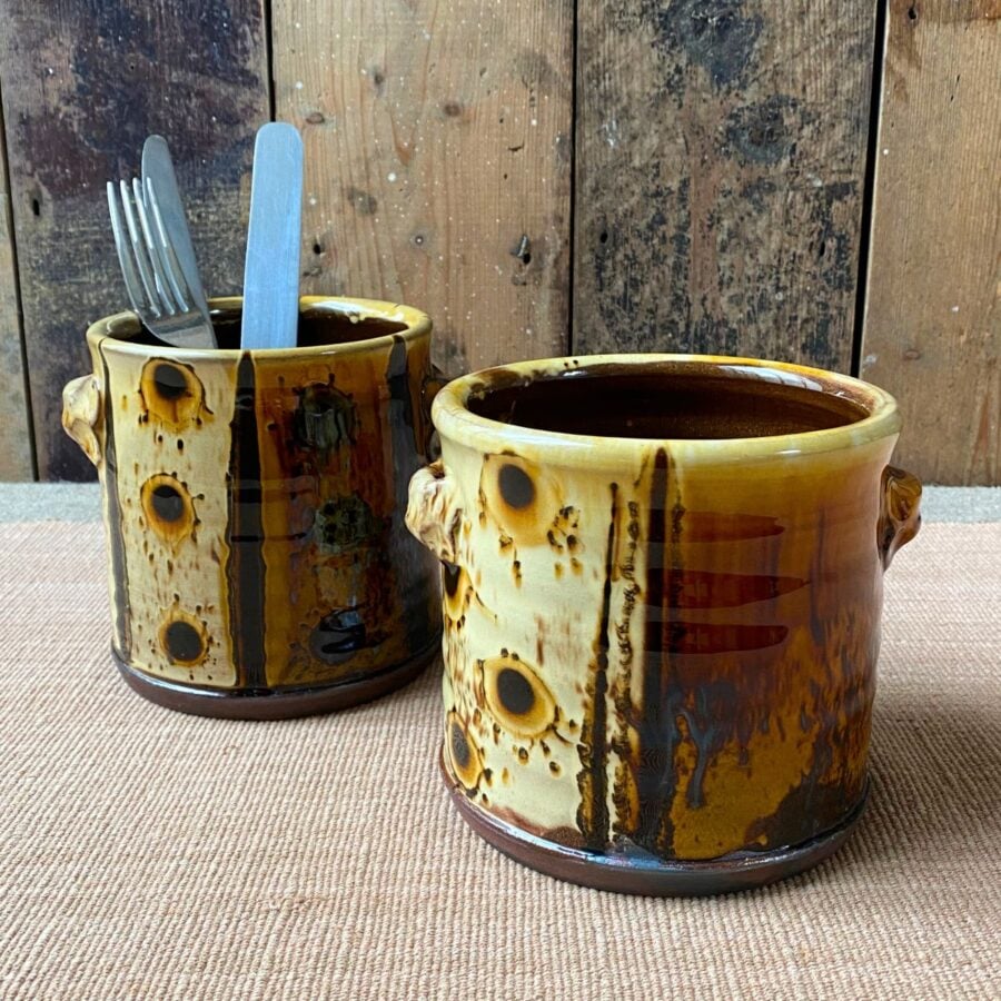 Russell Kingston Utensil Pot - Ochre RKUO