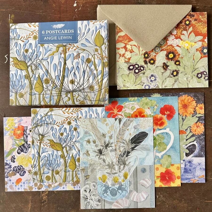Angie Lewin Watercolour Postcards Tinsmiths Ledbury