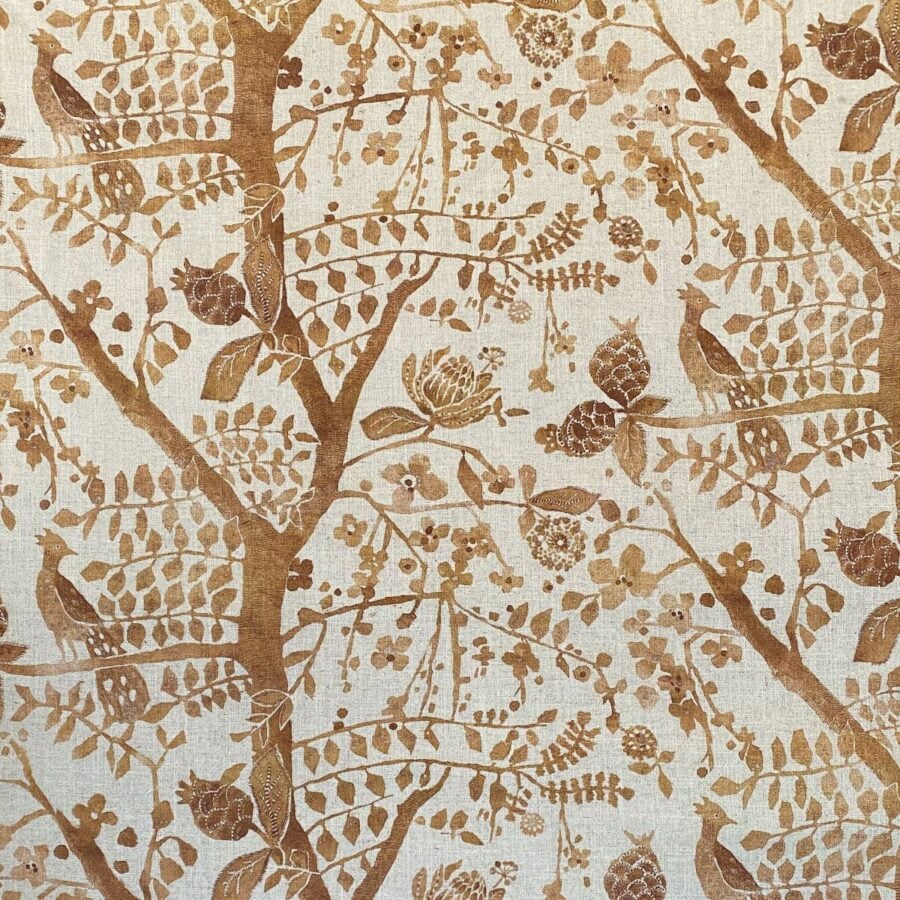 Tinsmiths Extra Wide Camberwell Fabric Toffee Brown