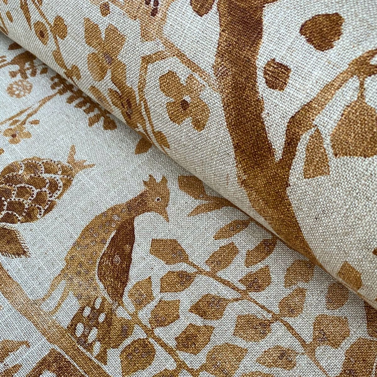 Tinsmiths Extra Wide Camberwell Fabric Toffee Brown