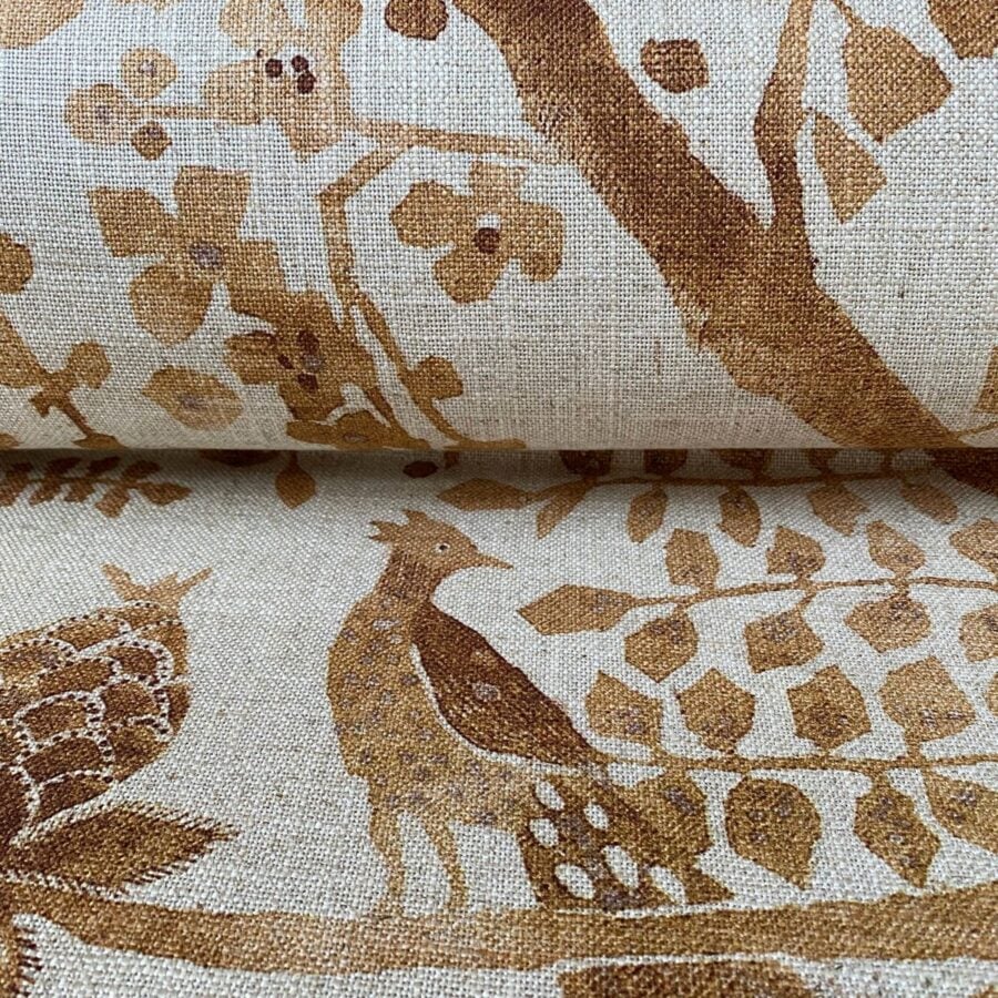 Tinsmiths Extra Wide Camberwell Fabric Toffee Brown