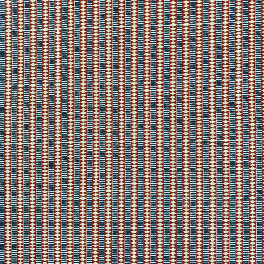 Mexica Stripe Red & Indigo - Image 2