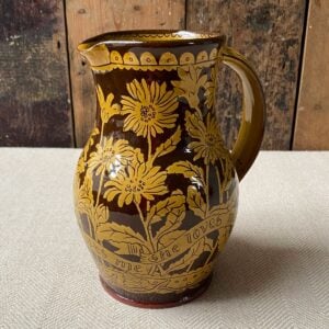 Tinsmiths slipware Katie B Morgan Harvest Jug She Loves Me