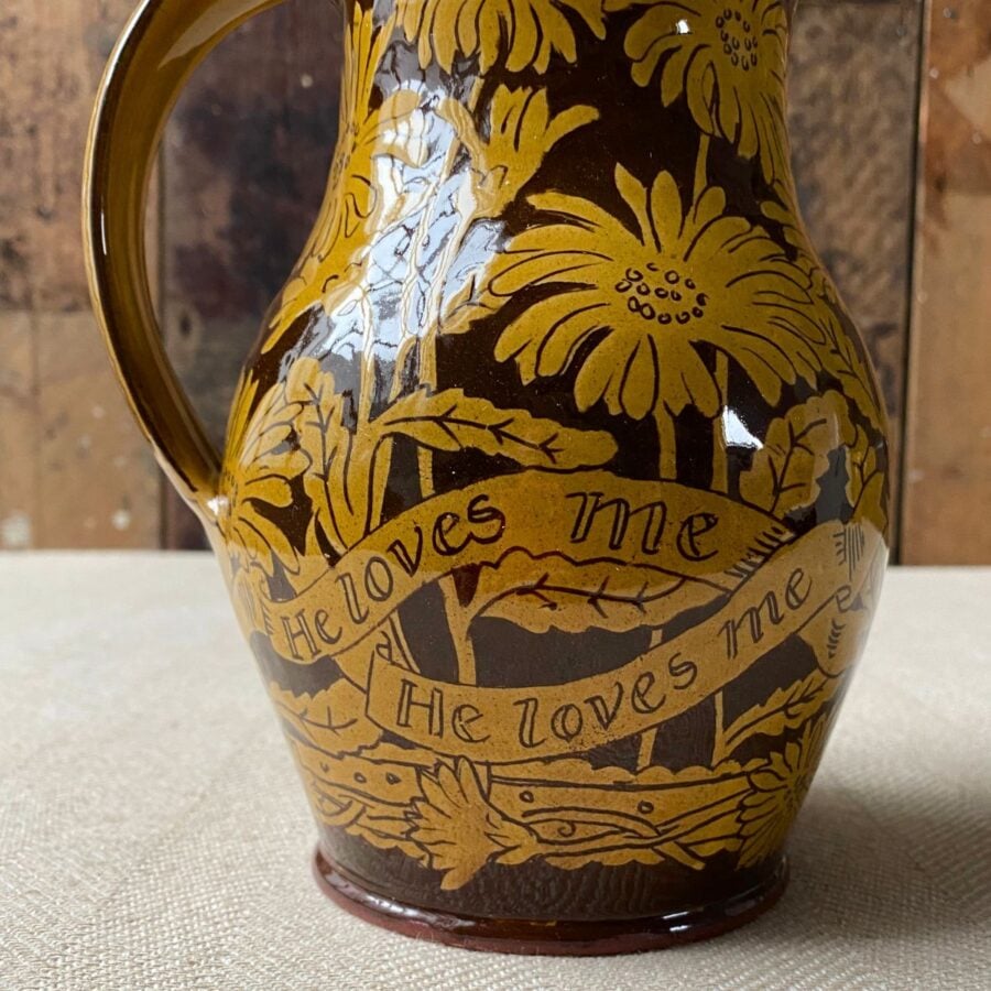 Katie B Morgan Slipware Jug SORMK1 She Loves Me - Image 6