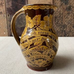 Tinsmiths slipware Katie B Morgan Harvest Jug Christina Rossetti