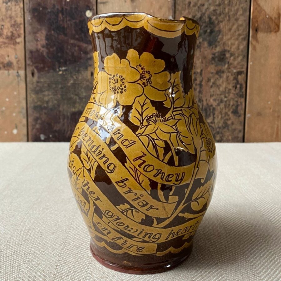 Katie B Morgan Slipware Jug SORMK2 Christina Rossetti - Image 5