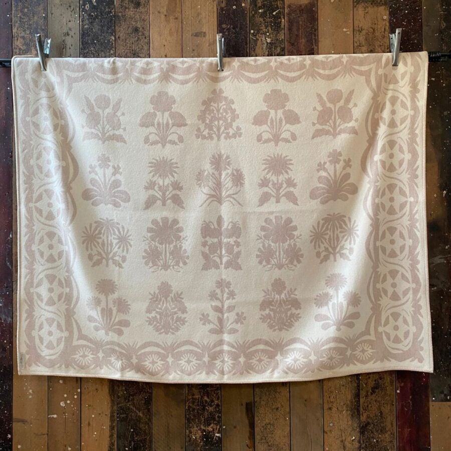 soft cream wool blanket