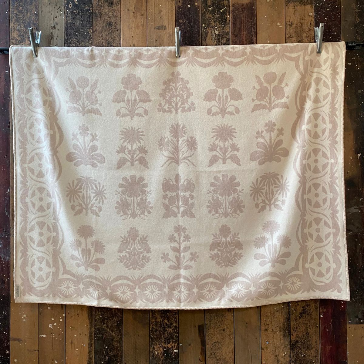 soft cream wool blanket