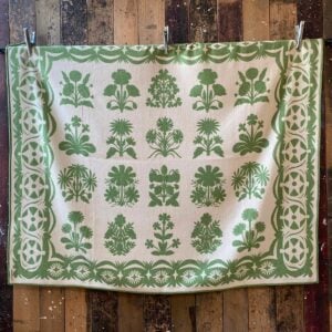 Papercut Flowers Wool Blanket Tinsmiths