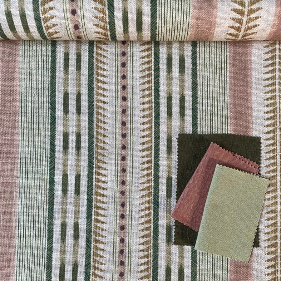 Extra Wide Fabric Caspian Stripe from Tinsmiths of Ledbury