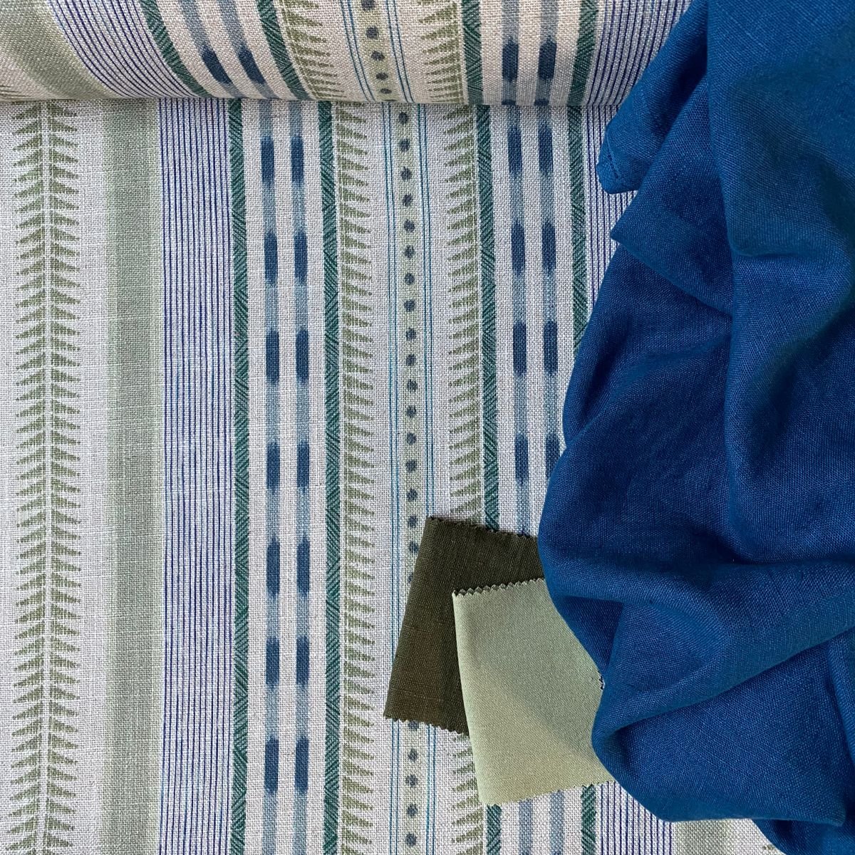 Extra Wide Fabric Caspian Stripe from Tinsmiths of Ledbury