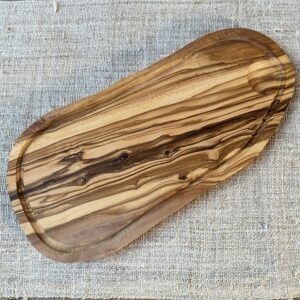 Olive Wood Chopping Board with Ridge from Tinsmiths Ledbury