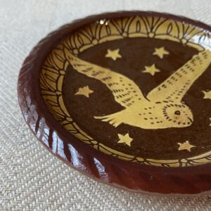 Katie B Morgan Biscuit Plate Owl Flight SORKD2 - Image 2