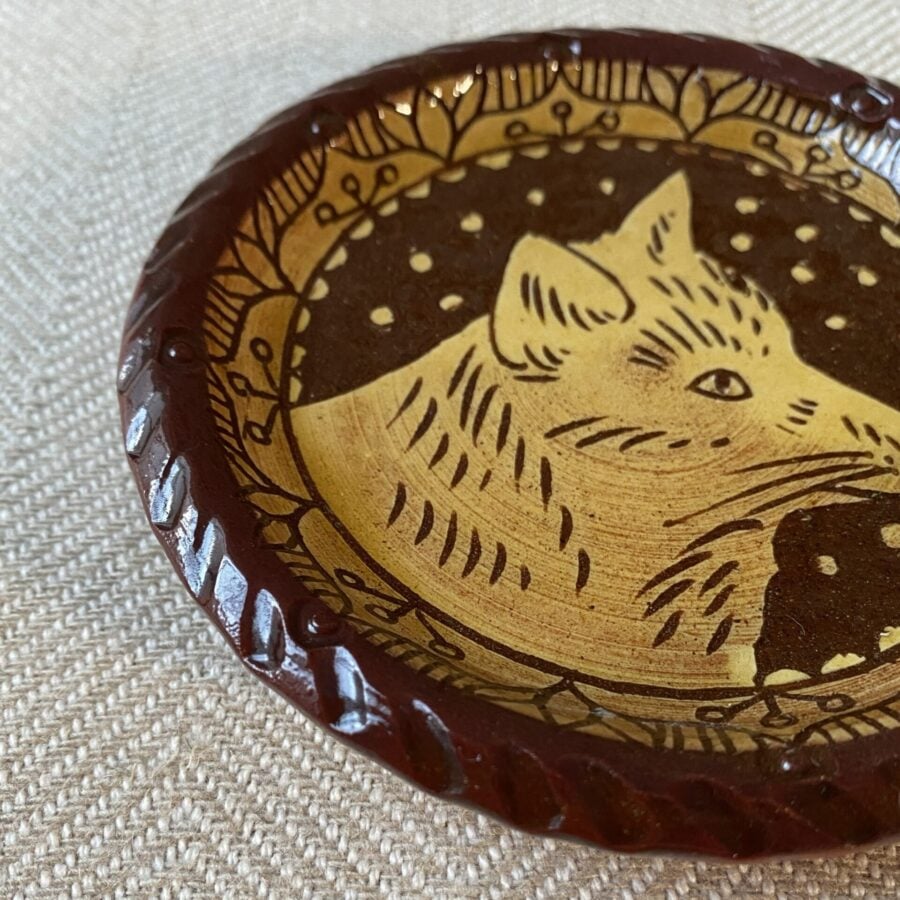 Katie B Morgan Biscuit Plate Fox1 SORKD4 - Image 2