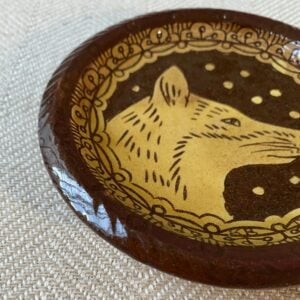 Katie B Morgan Biscuit Plate Fox2 SORKD5 - Image 2