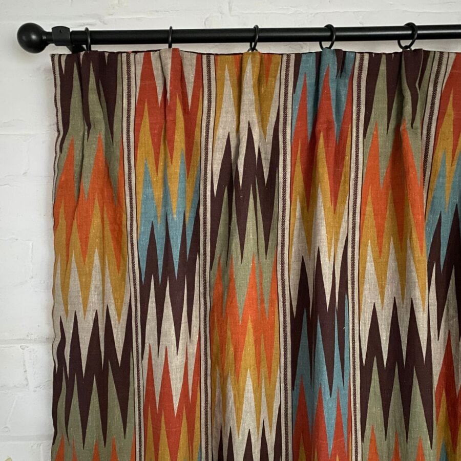Single curtain in Zhivago Linen from Tinsmiths of Ledbury