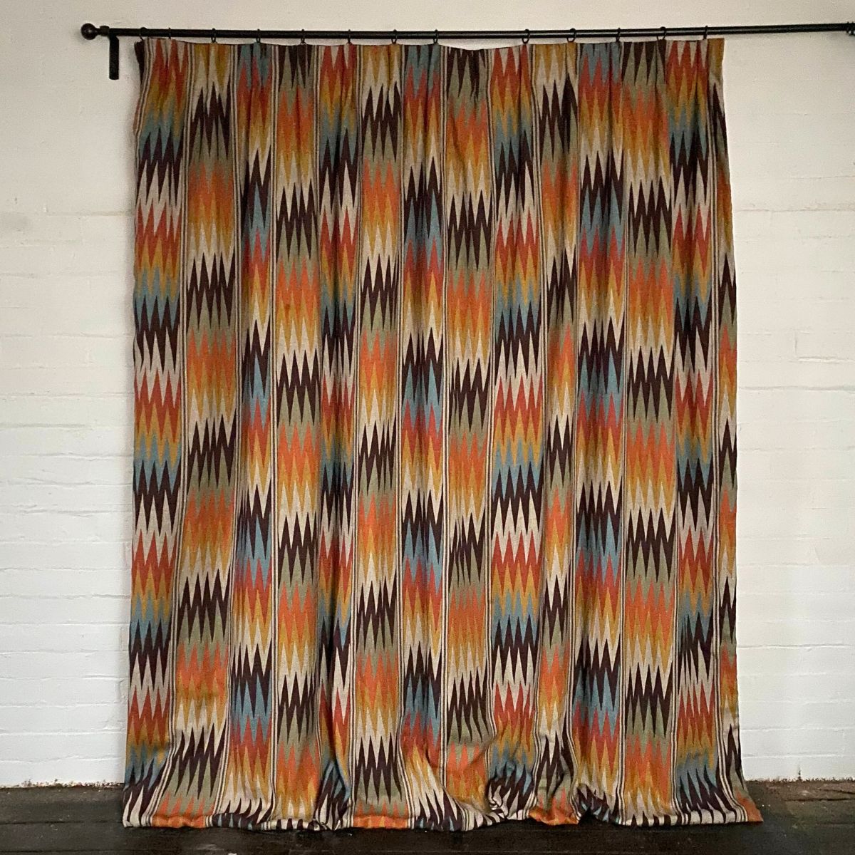 Single curtain in Zhivago Linen from Tinsmiths of Ledbury