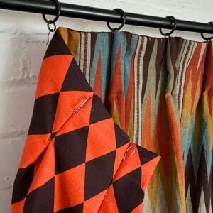 Single curtain in Zhivago Linen from Tinsmiths of Ledbury