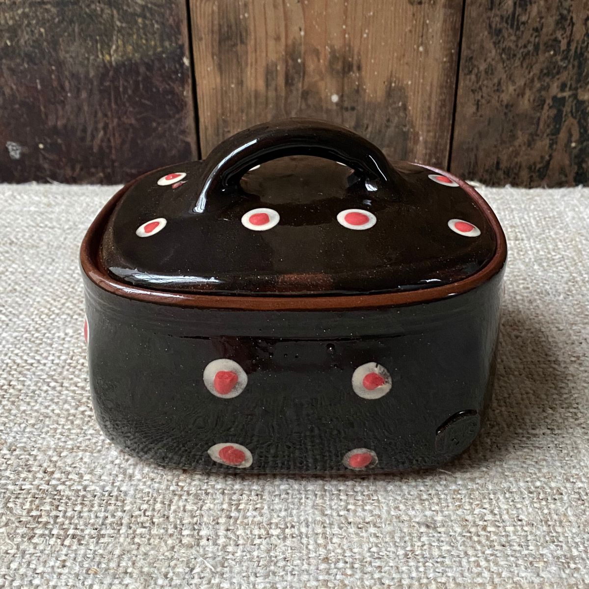Erica Taylor Low ceramic butter dish from Tinsmiths